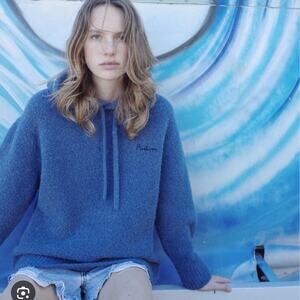 Madhappy Bouclé Hoodie Neptune Blue XL Spring 2024 NWT